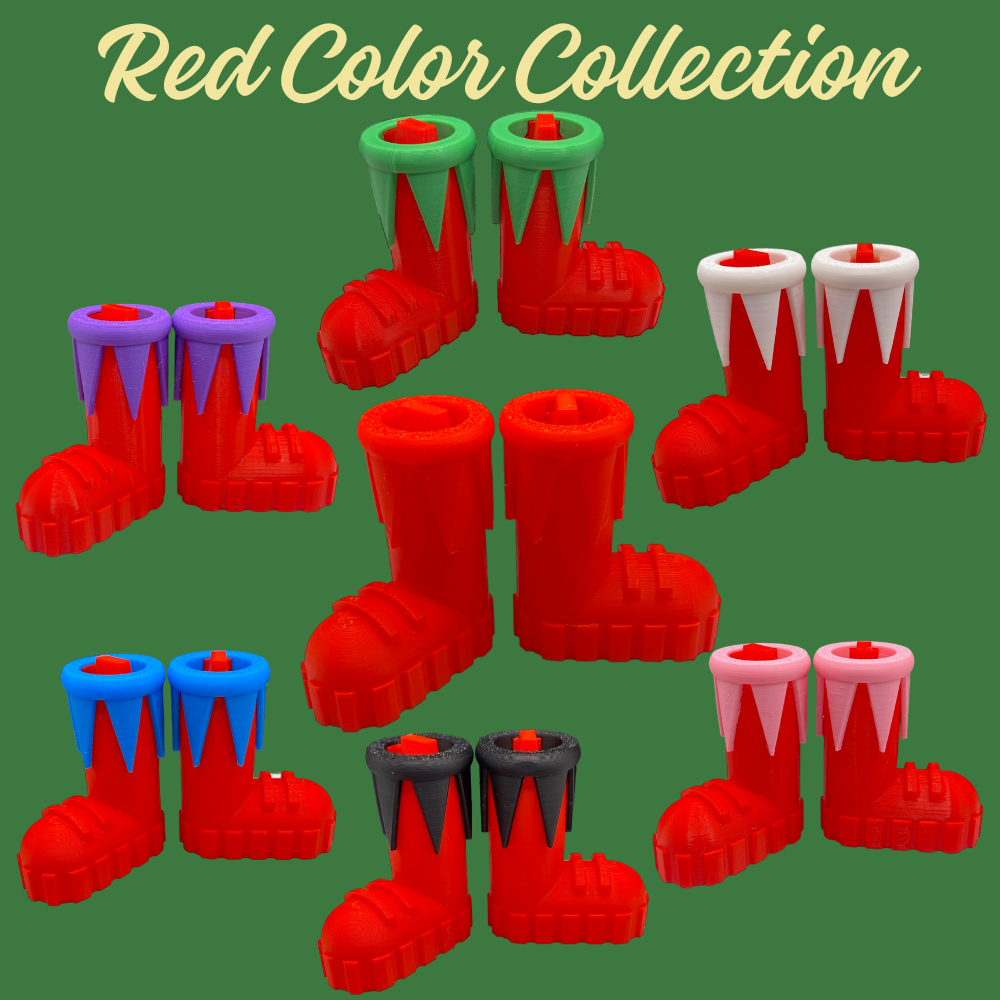 Red colour boots online